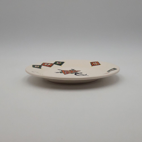 Lot de 6 assiettes plates Sahel beige - D 28 cm