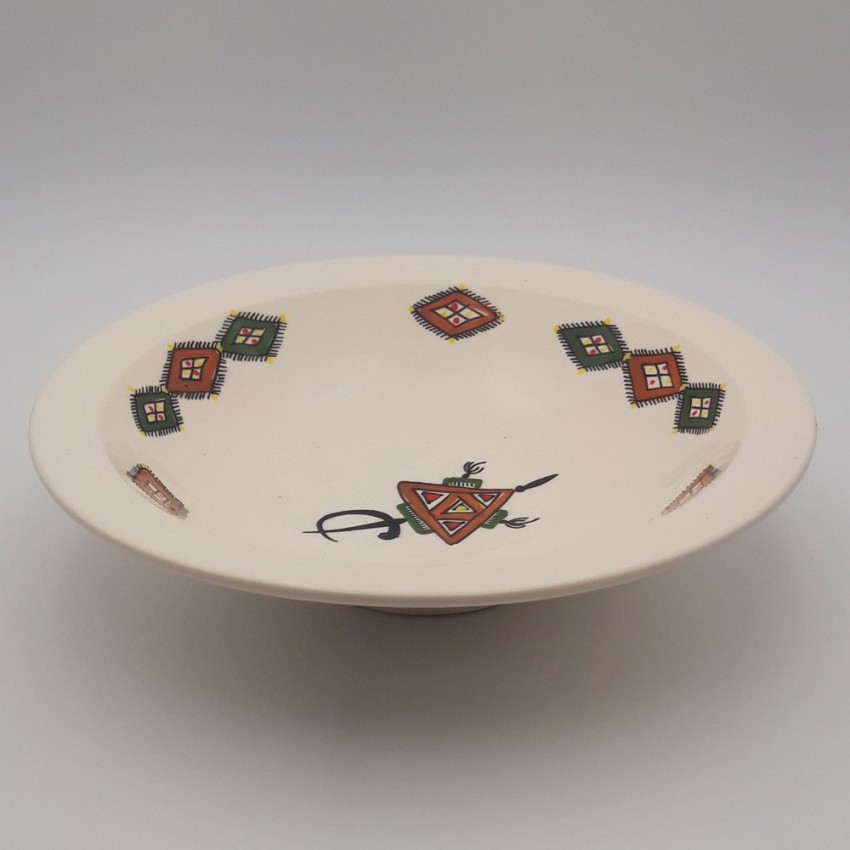 Plat Tebsi Sahel beige - D 33 cm