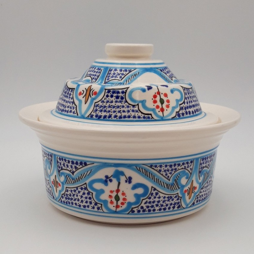 Cocotte Querouana Marocain turquoise - D 20cm