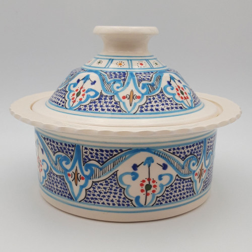 Cocotte Querouana Marocain turquoise - D 25 cm