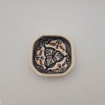 Plat octogonal Marocain noir - L 10 cm