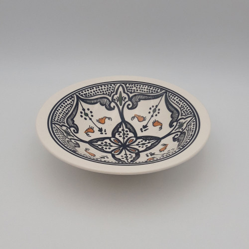 Assiette Tebsi Marocain noir - D 23 cm
