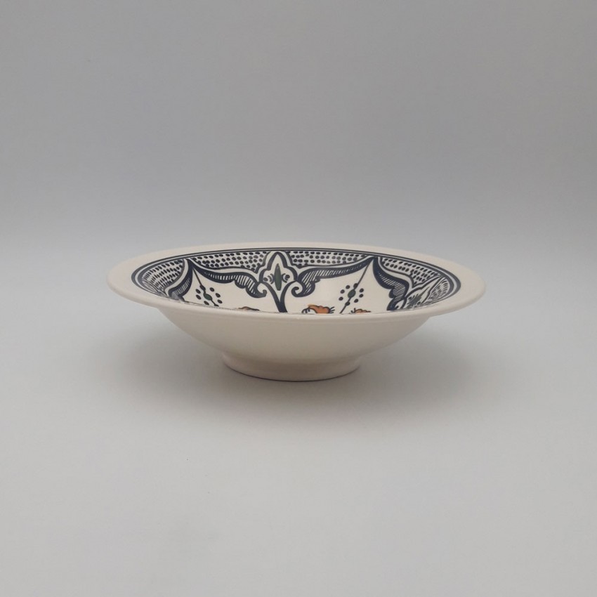 Lot de 6 Assiettes Tebsi Marocain noir - D 23 cm