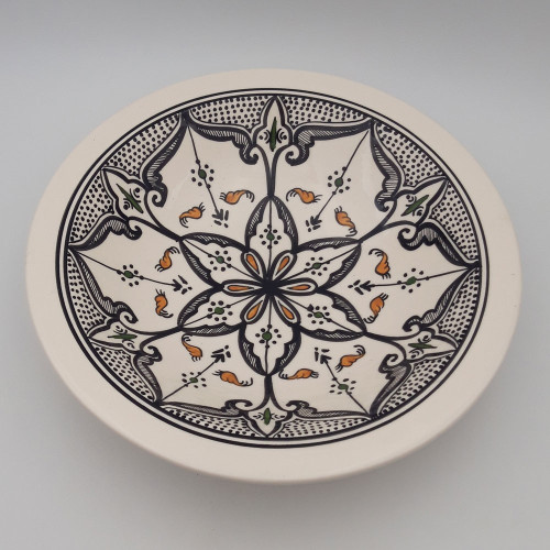 Plat Tebsi Marocain noir - D 37 cm
