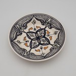 Lot de 6 assiettes creuses Marocain noir - D 24 cm