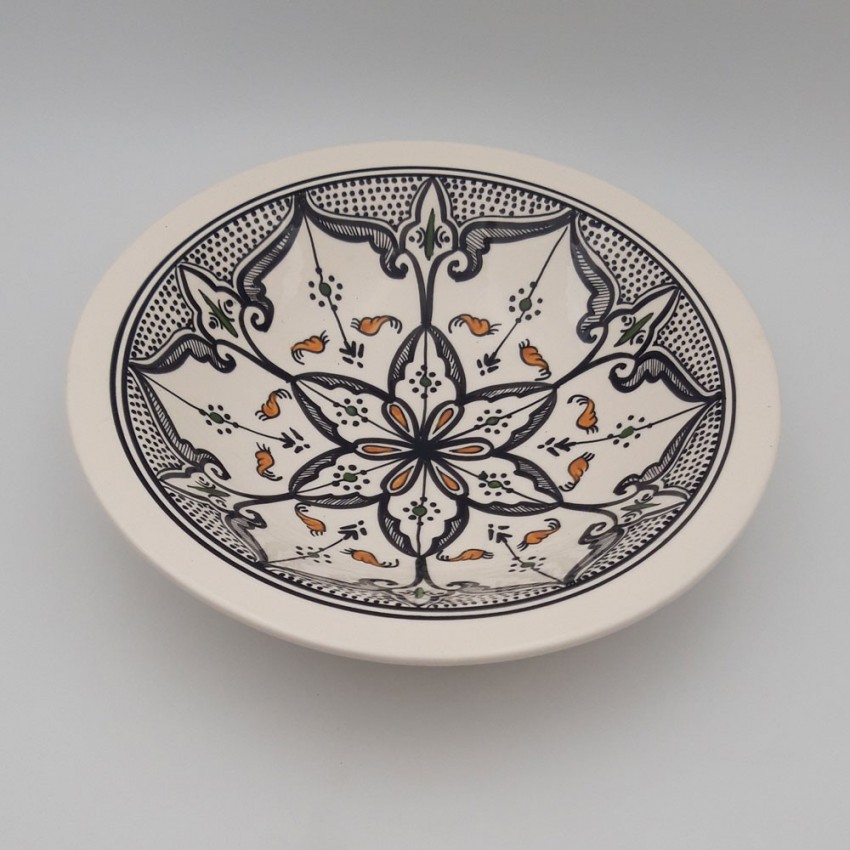 Service à couscous assiettes Tebsi Marocain noir - 6 pers