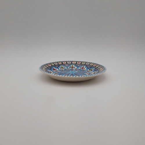 Assiette à entrée ou dessert Bakir turquoise - D 20 cm