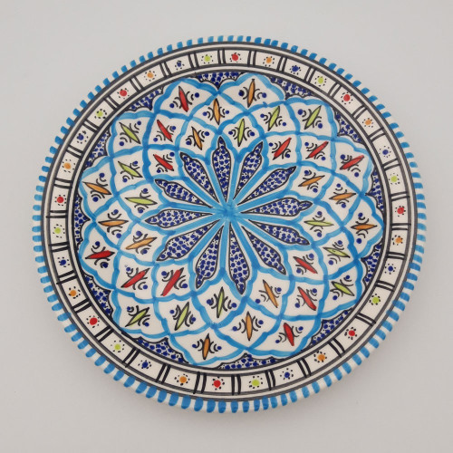 Assiette plate Bakir turquoise - D 28 c
