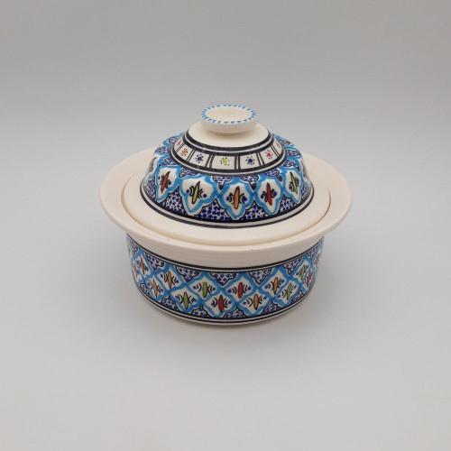 Cocotte Querouana Bakir turquoise - D 20 cm
