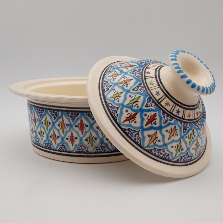 Cocotte Querouana Bakir turquoise - D 25 cm