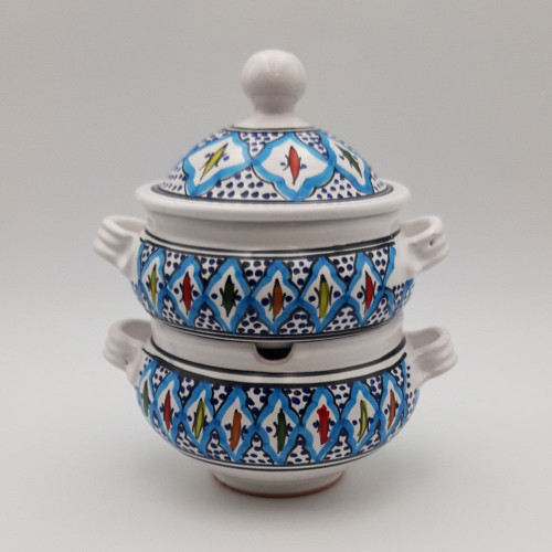 Couscoussier Bakir turquoise - Grand modèle