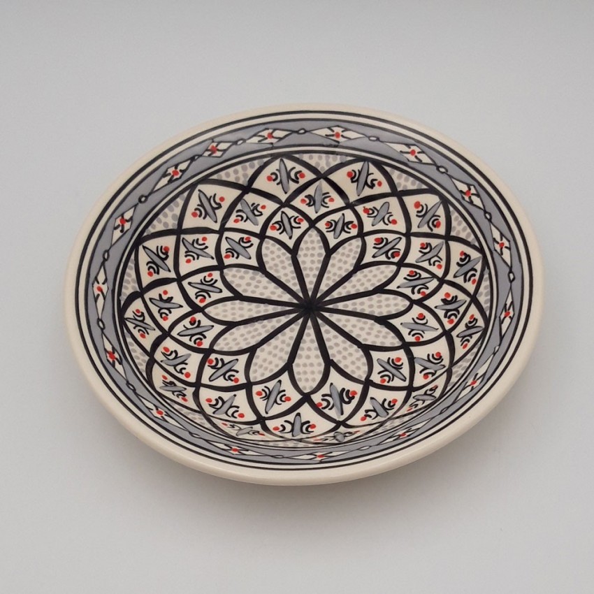 Assiette creuse Bakir gris - D 24 cm