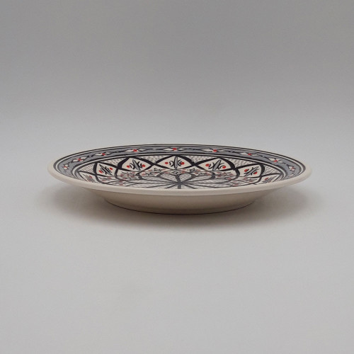 Assiette plate Bakir gris - D 24 cm