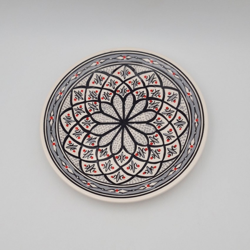 Assiette plate Bakir gris - D 24 cm