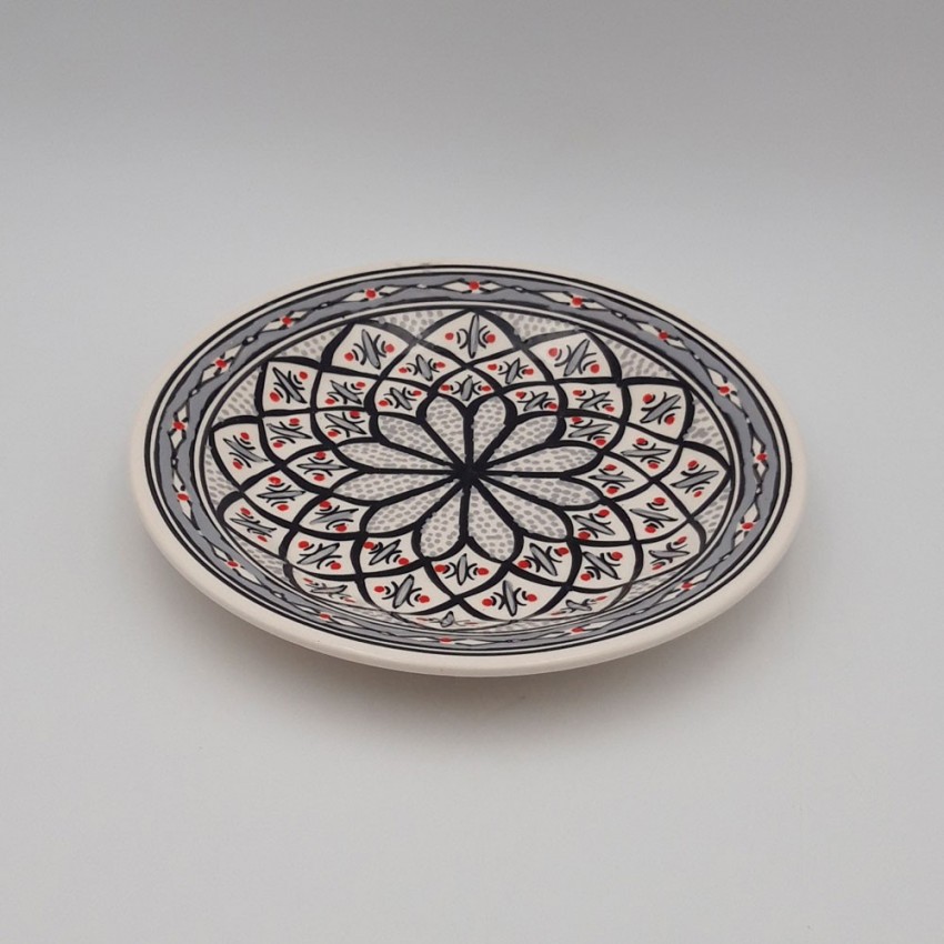 Assiette plate Bakir gris - D 24 cm