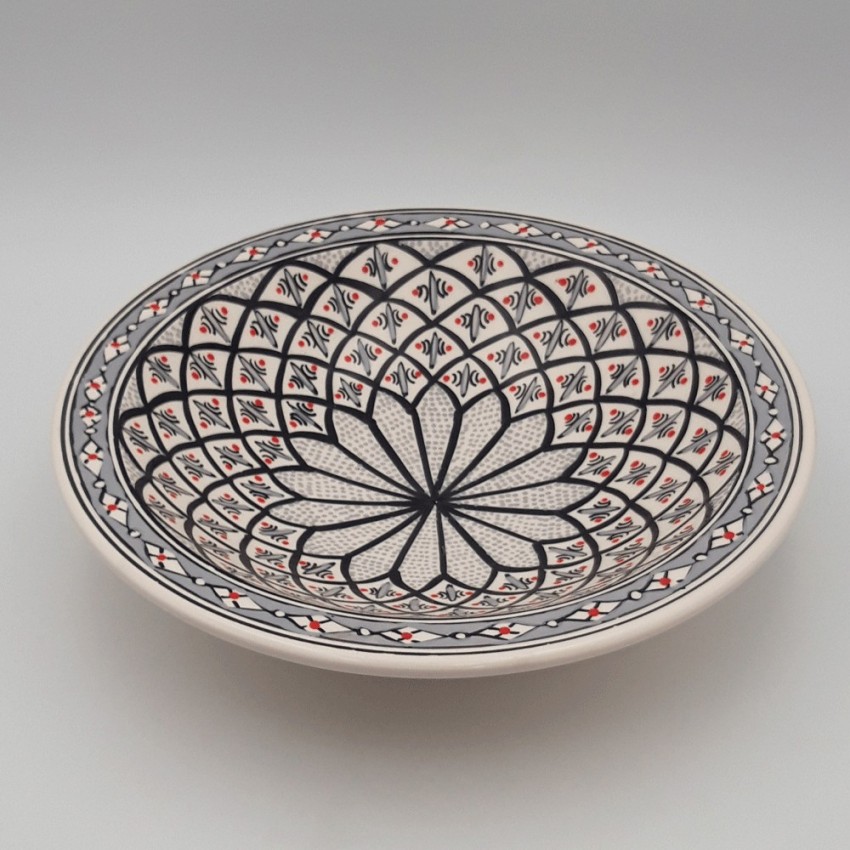 Plat Tebsi Bakir gris - D 27 cm