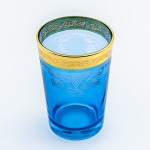 Verres à thé bleu Rayan 20 cl x 4 - Coffret