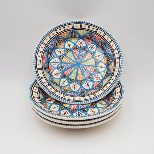 Lot de 4 assiettes creuses Bakir royal - D 24 cm