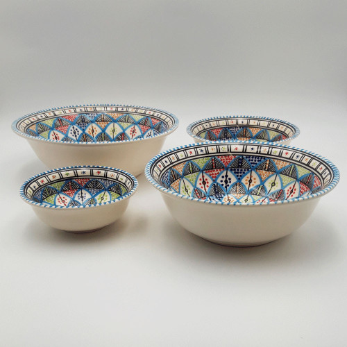 Lot de 4 saladiers Bakir royal