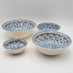 Lot de 4 saladiers Bakir turquoise