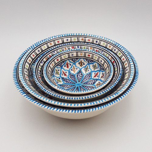 Lot de 4 saladiers Bakir turquoise