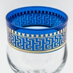 Verres à pied Hassen Bleu 20 cl x 6 - Coffret