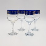 Verres à pied Hassen Bleu 20 cl x 4