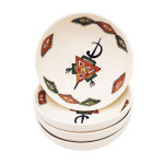 Lot de 4 assiettes creuses artisanales Sahel Beige – Vaisselle fait main