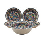 Service à couscous assiettes creuses Bakir royal - 4 pers