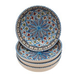 Lot de 4 assiettes creuses Jatte Bakir turquoise - D 20 cm