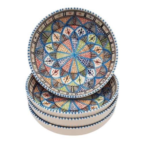 Lot de 4 assiettes creuses Jatte Bakir royal - D 20 cm