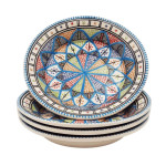 Lot de 4 assiettes creuses Bakir royal - D 24 cm