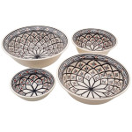 Lot de saladiers artisanaux Bakir Gris – Vaisselle fait main