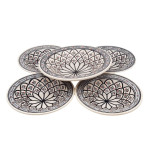 Service à couscous assiettes creuses Tebsis Bakir gris - 4 pers