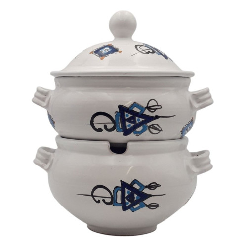 Couscoussier de service Sahel Bleu - Grand modèle 2