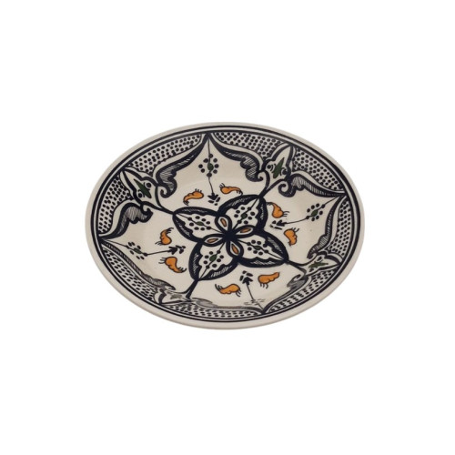 Assiette creuse Marocain noir - D 24 cm