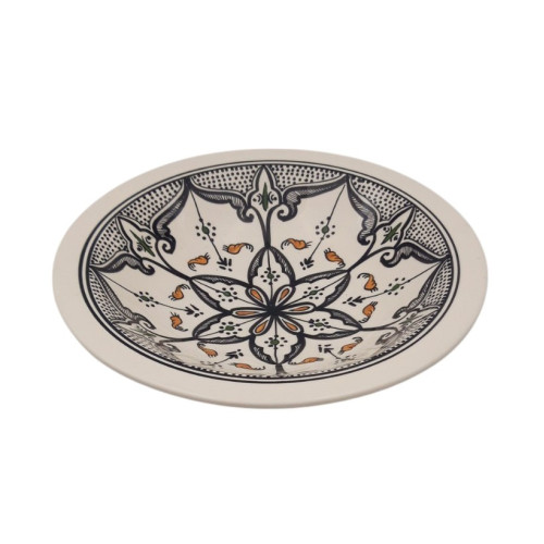 Plat Tebsi Marocain noir - D 33 cm