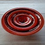 Assiette Tebsi Tatoué rouge - D 14 cm