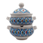 Couscoussier Bakir turquoise - Grand modèle