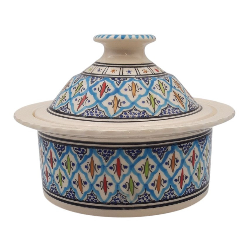 Cocotte Querouana Bakir turquoise - D 25 cm