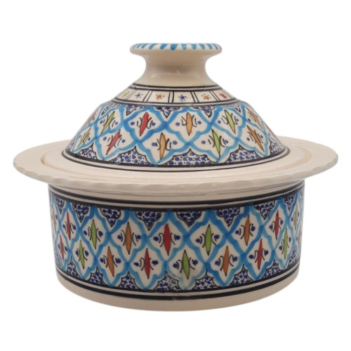 Cocotte Querouana Bakir turquoise - D 25 cm