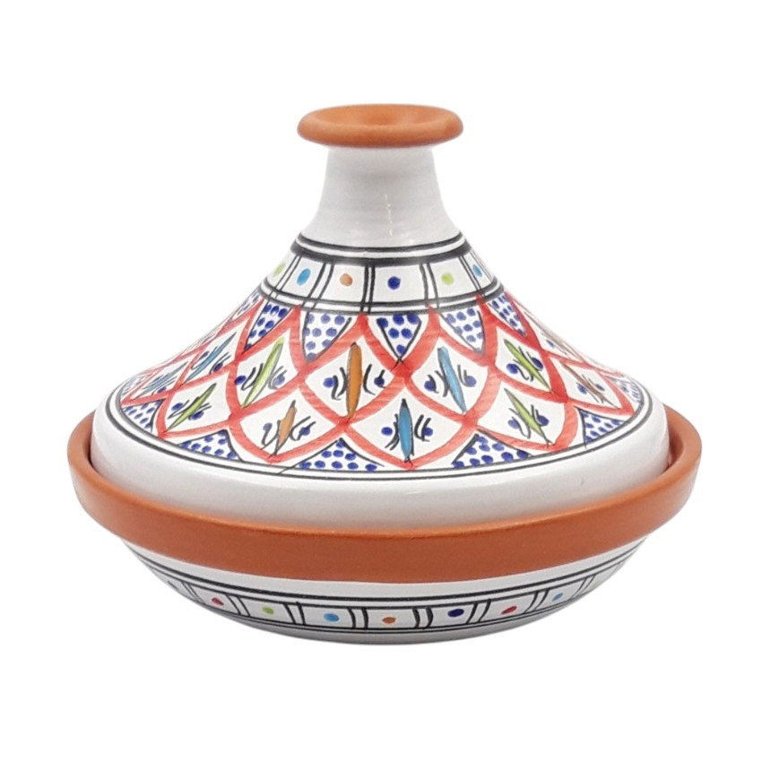 Tajine individuel évasé Bakir rouge - D 22 cm