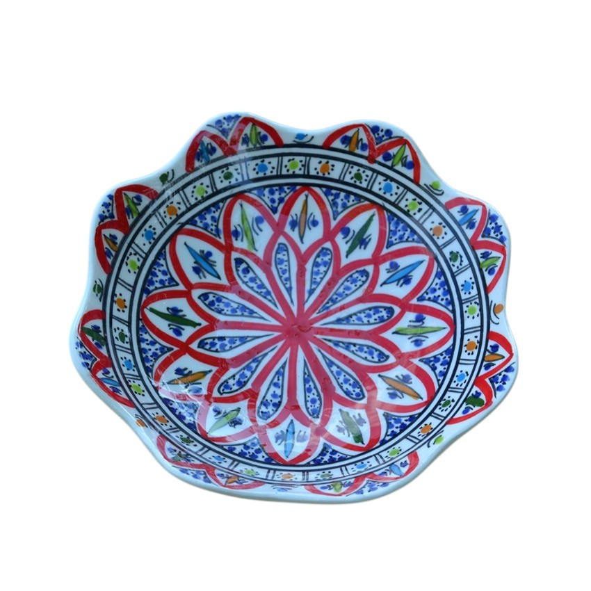 Jatte fleur  Bakir rouge D 24 cm