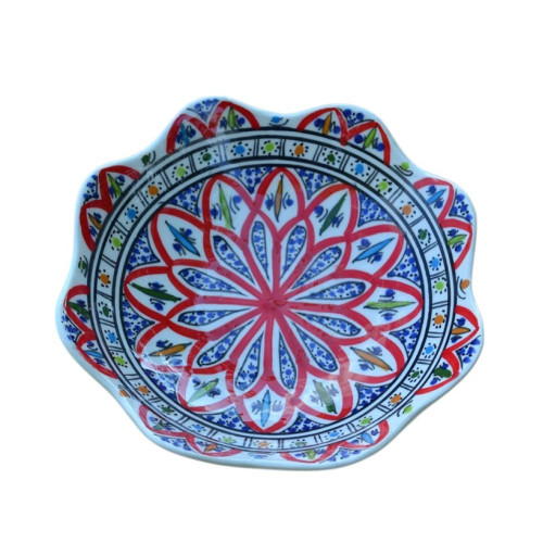 Jatte fleur  Bakir rouge D 19 cm 2