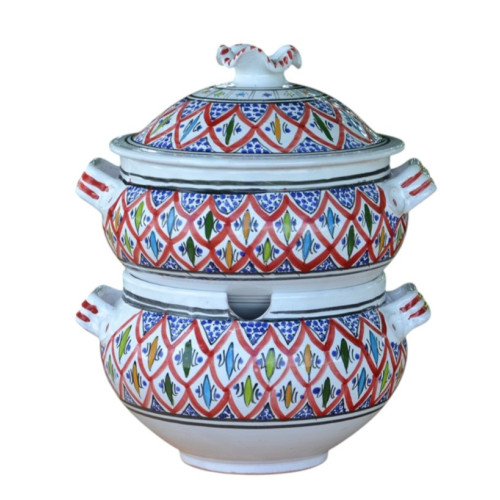 Couscoussier Bakir rouge - Petit modèle