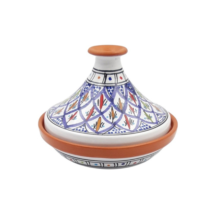 Tajine individuel évasé Bakir Bleu - D 22 cm