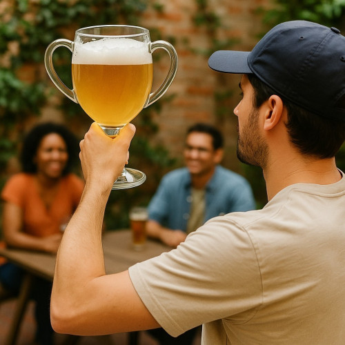 Verre à bière double poignée 52cl