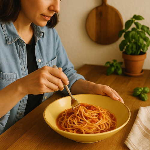 Assiette creuse Organic Line Vert olive - D 22.5 cm