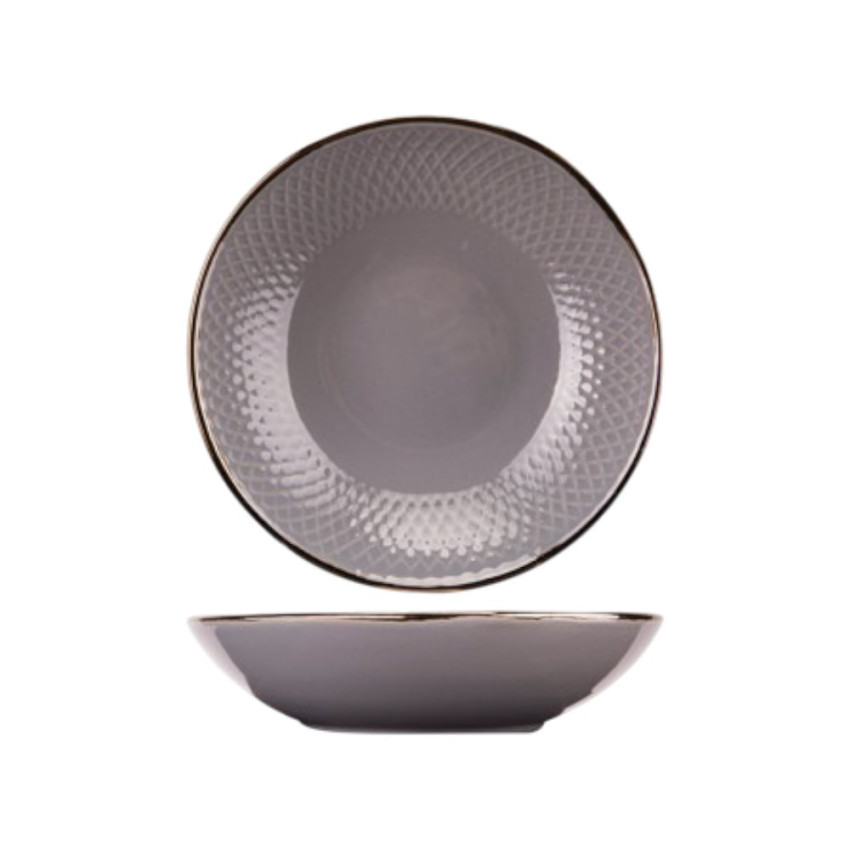 Assiette creuse Ravenna Gris - D 20 cm