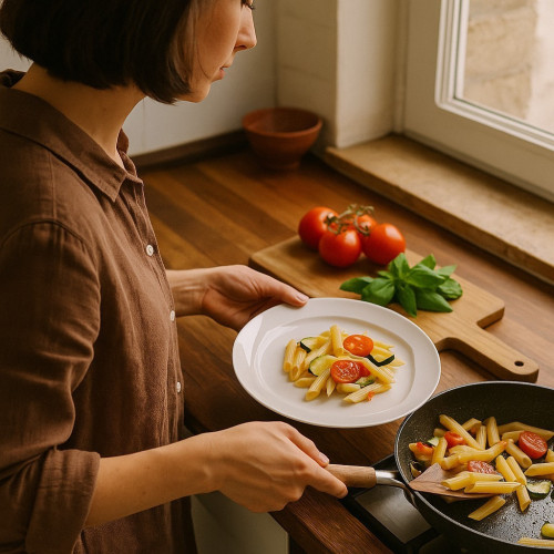 Assiette plate Spazio Blanc - D 28 cm